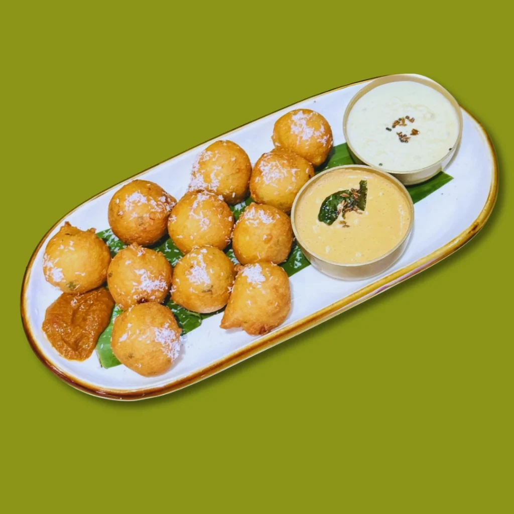 authentic-manglore-style-goli-baje-with-fresh-coconut-at-bharat-bhavan-indian-vegetarian-restaurant-frisco