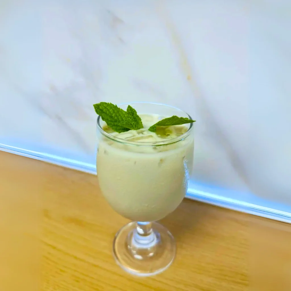 variyali-sharbat-with-milk-at-bharat-bhavan-indian-vegetarian-restaurant-frisco